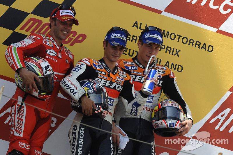 2007. 1 Dani Pedrosa 2. Loris Capirossi. 3 Nicky Hayden