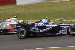 Lewis Hamilton, McLaren Mercedes y Alexander Wurz, Williams F1 Team
