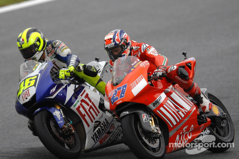 Valentino Rossi dan Casey Stoner, MotoGP Jepang 2007