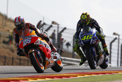 Dani Pedrosa, Repsol Honda Team et Valentino Rossi, Yamaha Factory Racing