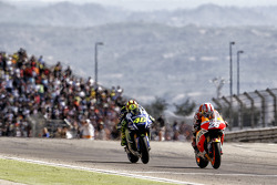 Dani Pedrosa, Repsol Honda Team et Valentino Rossi, Yamaha Factory Racing