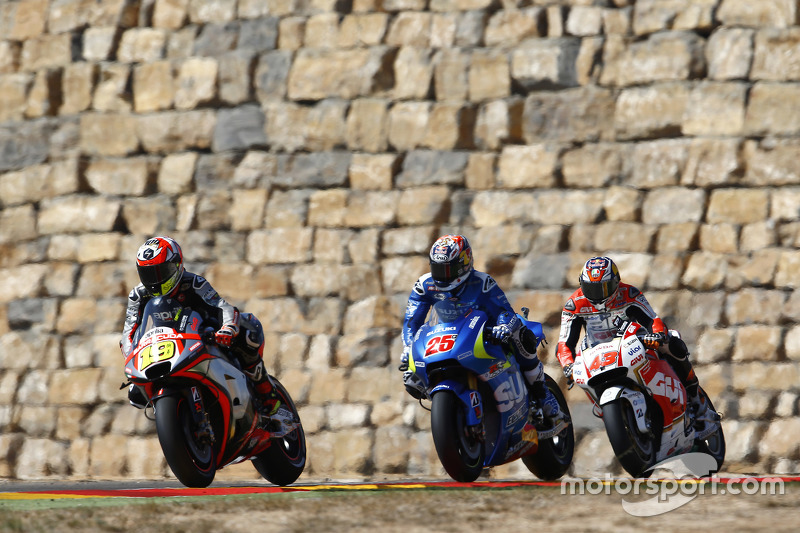 Alvaro Bautista, Aprilia Racing Team Gresini dan Maverick Viñales, Team Suzuki MotoGP dan Jack Miller, Team LCR Honda