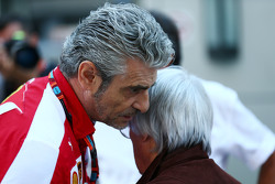 Maurizio Arrivabene, Ferrari teambaas en Bernie Ecclestone