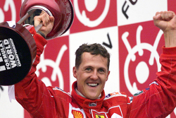 Race winner and 2000 World Champion Michael Schumacher, Ferrari