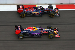 Daniel Ricciardo, Red Bull Racing e Carlos Sainz Jr., Scuderia Toro Rosso
