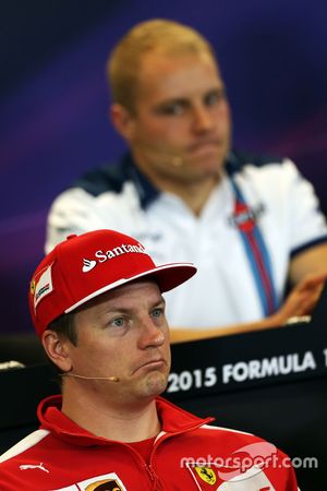 Kimi Raikkonen, Ferrari e Valtteri Bottas, Williams