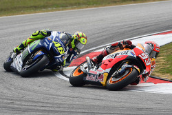 Marc Marquez, Repsol Honda Team e Valentino Rossi, Yamaha Factory Racing