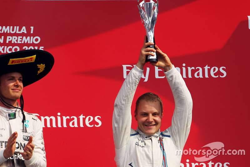 Podio: tercer lugar Valtteri Bottas, Williams