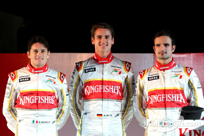 Giancarlo Fisichella, Adrian Sutil y Vitantonio Liuzzi