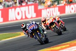 Jorge Lorenzo, Yamaha Factory Racing and Marc Marquez, Repsol Honda Team and Dani Pedrosa, Repsol Ho