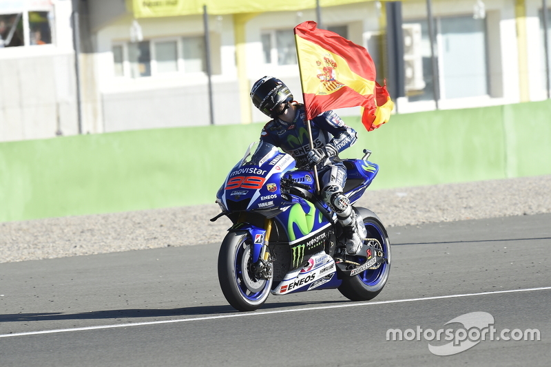 Winner and 2015 World Champion Jorge Lorenzo, Yamaha Factory Racing