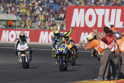 Valentino Rossi, Yamaha Factory Racing en Nicky Hayden, Aspar Team MotoGP Honda