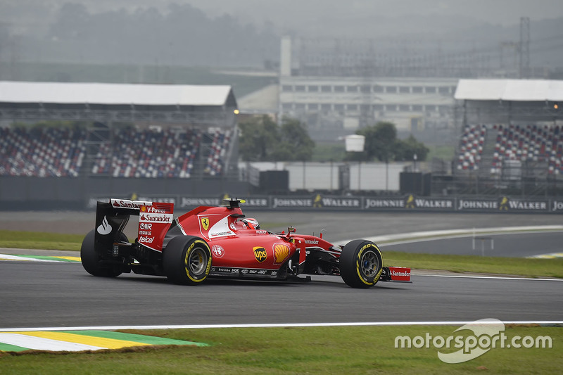 Kimi Raikkonen en Interlagos