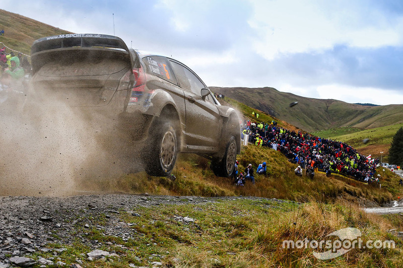 Elfyn Evans en Daniel Barrit, M-Sport Ford Fiesta WRC