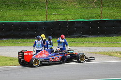 Carlos Sainz Jr., Scuderia Toro Rosso STR10 opgave tijdens eerste ronde