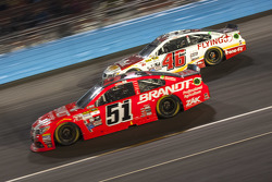 Justin Allgaier, Hscott Motorsports Chevrolet y Michael Annett, Hscott Motorsports Chevrolet
