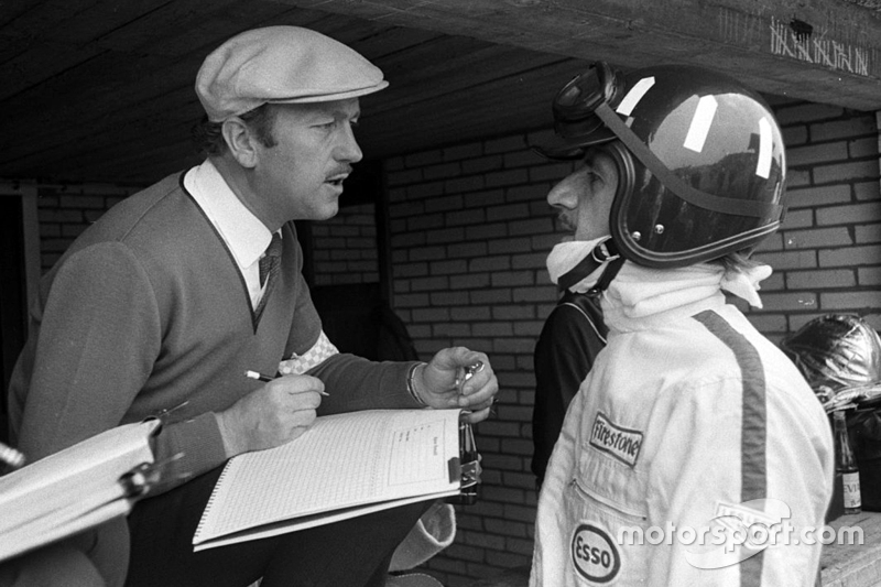 Colin Chapman and Graham Hill