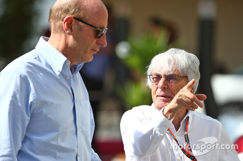 (L to R): Donald Mackenzie, CVC Capital Partners Managing Partner, co-head of Global Investments with Bernie Ecclestone