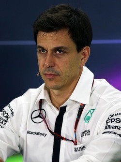 Toto Wolff, Mercedes AMG F1 in de FIA persconferentie