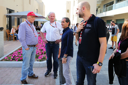 Niki Lauda, Mercedes Non-Executive Chairman; Dr Helmut Marko, Red Bull Motorsport Consultant; Alain