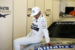 Lewis Hamilton, Mercedes AMG F1 op de rijdersparade