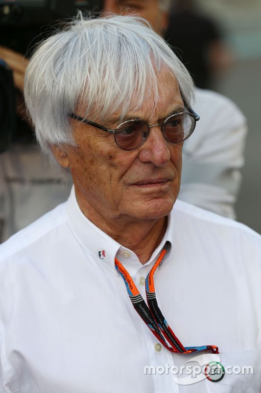 Bernie Ecclestone, on the grid