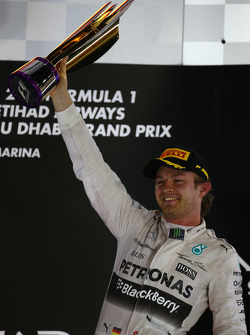 Race winnaar Nico Rosberg, Mercedes AMG F1 W06