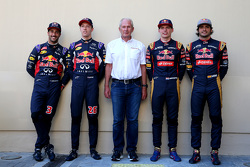 Даніель Ріккіардо та Daniil Kyvat, Red Bull Racing та Dr. Helmut Marko та Макс Ферстаппен та Карлос Сайнс мол., Scuderia Toro Rosso