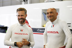 Tiago Monteiro, Honda Racing Team JAS, und Gabriele Tarquini, Honda Racing Team JAS