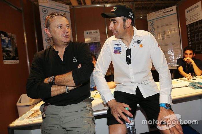 Etienne Lavigne con Nani Roma, X-Raid Team