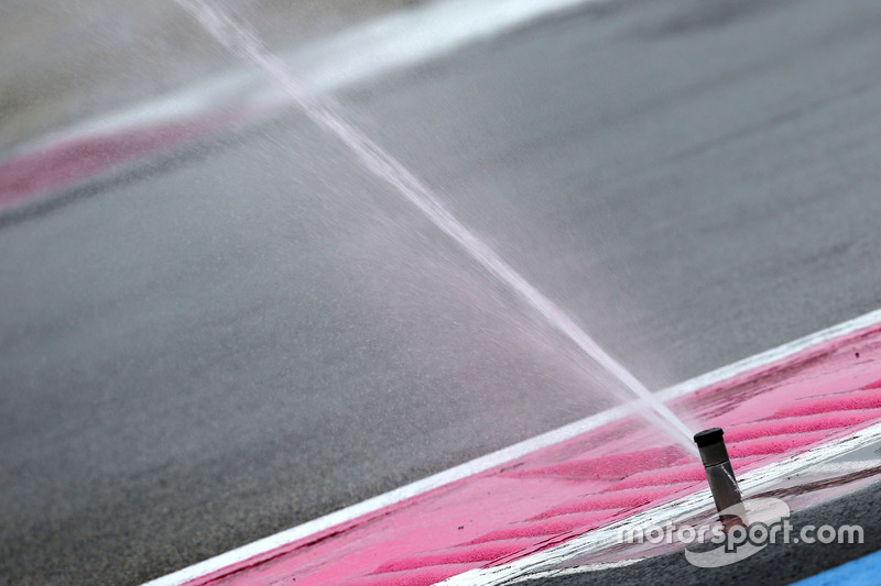 Sistema de irrigação em Paul Ricard