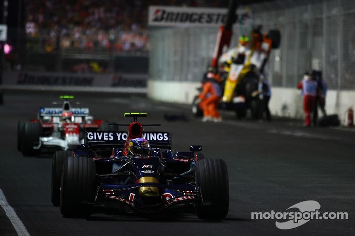 Choque de Nelson A. Piquet, Renault F1 Team