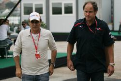 Gerhard Berger, Scuderia Toro Rosso, 50% Team Co Owner and Nelson Piquet