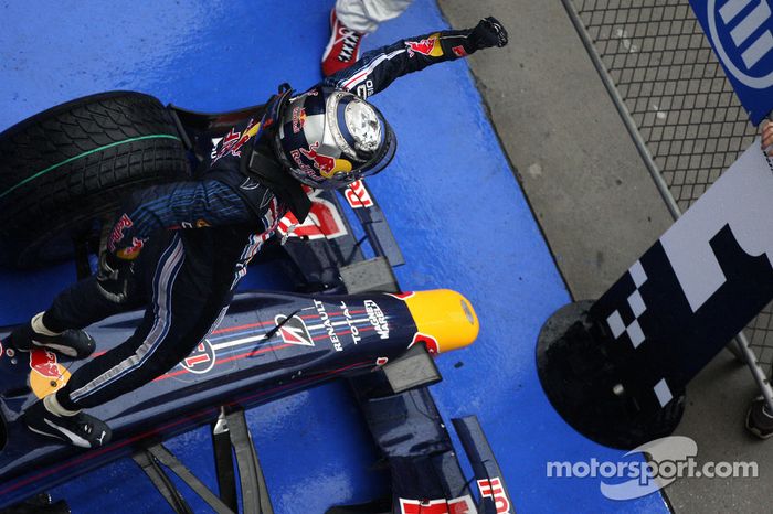 Sebastian Vettel, Red Bull Racing, celebra