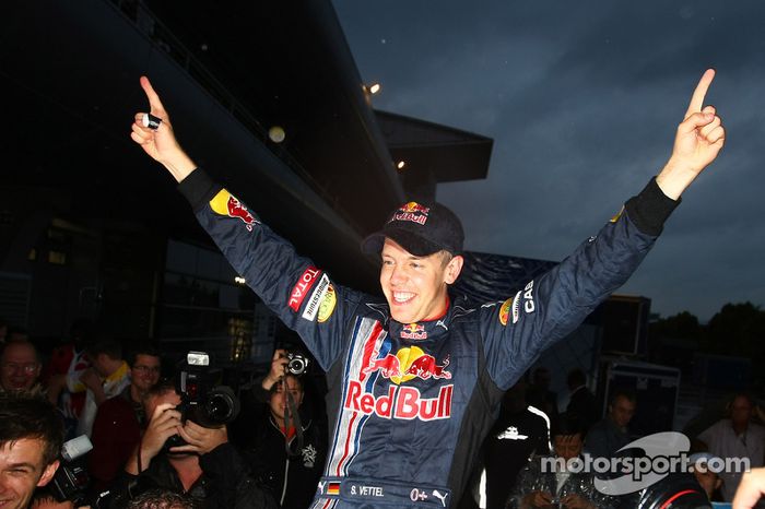 Sebastian Vettel, Red Bull Racing, celebra
