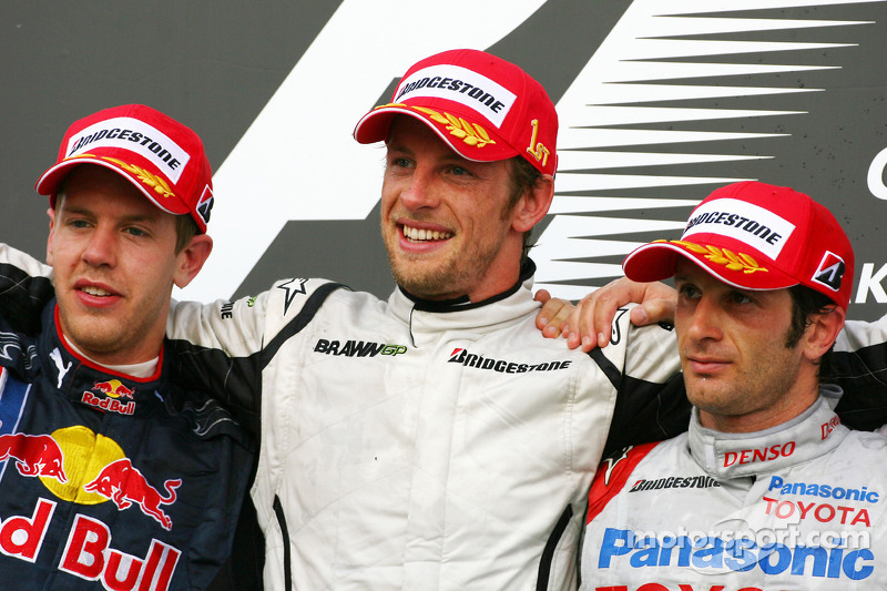 2009 - 1. Jenson Button 2. Sebastian Vettel 3. Jarno Trulli