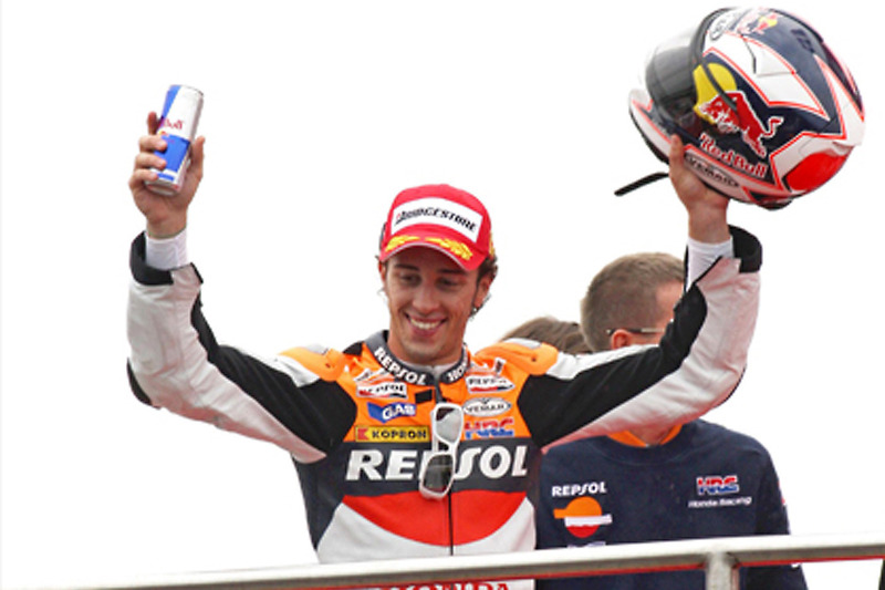 Podio: ganador de la carrera Andrea Dovizioso, del equipo Repsol Honda