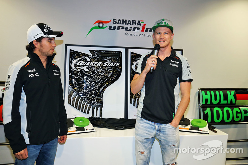 Sahara Force India F1 Team celebran 100 Grandes Premios con Nico Hulkenberg y Sergio Pérez, Sahara Force India F1