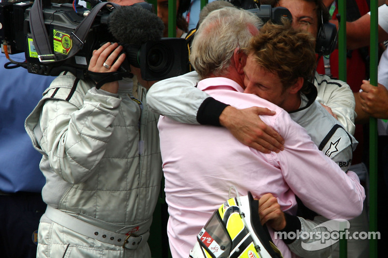 Jenson Button mit seinem Vater John Button