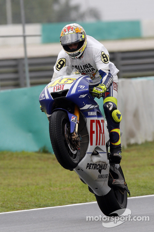 Campeón 2009 de MotoGP Valentino Rossi, Fiat Yamaha Team celebra