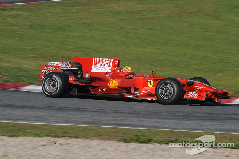 Valentino Rossi tes Ferrari F2008