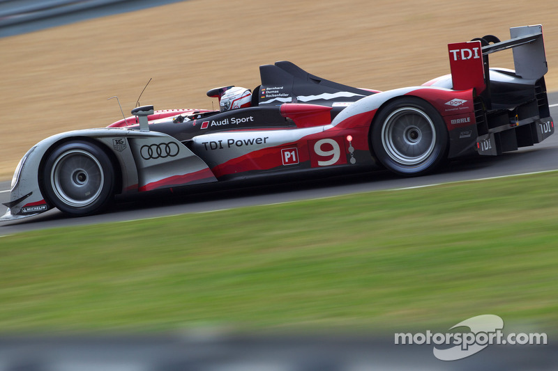 #9 Audi Sport North America, Audi R15: Mike Rockenfeller, Timo Bernhard, Romain Dumas