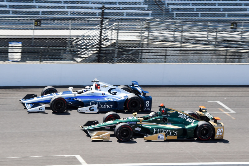 Max Chilton, Chip Ganassi Racing Chevrolet, Ed Carpenter, Ed Carpenter Racing Chevrolet